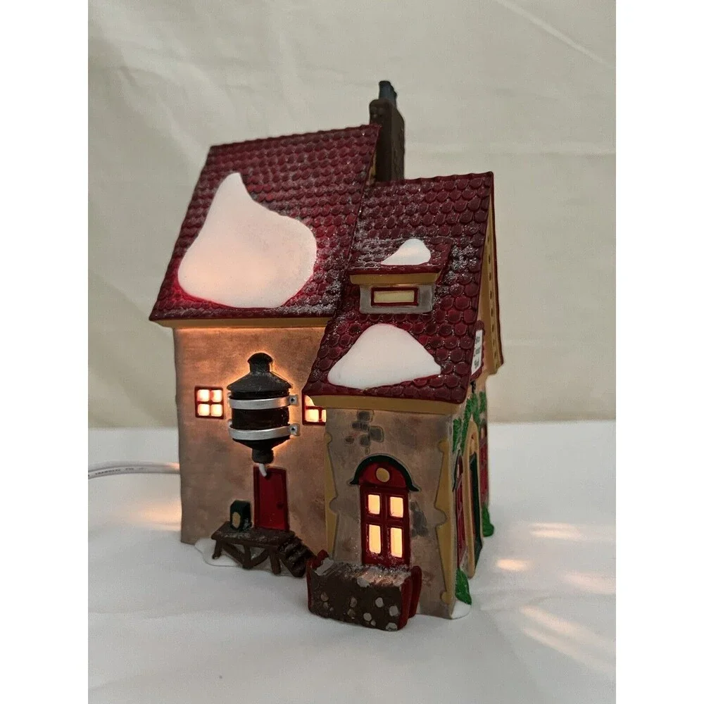 Vtg Dept 56 North Pole Series Popcorn and Cranberry House 56388 Xmas‎ Village
